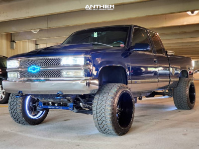 1 1998 K1500 Chevrolet Rough Country Suspension Lift 4in Anthem Equalizer Machined Accents