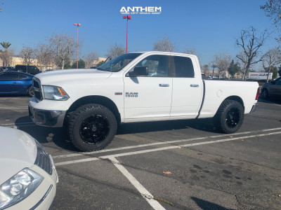 2014 Ram 1500 - 20x10 -24mm - Anthem Off-Road Defender - Suspension Lift 3" - 35" x 12.5"