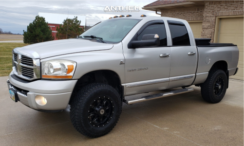 1 2006 Ram 2500 Dodge Rough Country Leveling Kit Anthem Intimidator Black