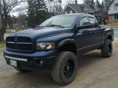 1 2003 Ram 1500 Dodge Rough Country Suspension Lift 5in Anthem Gunner Machined Black