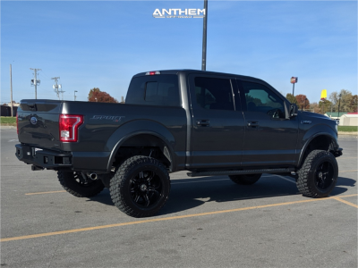 1 2016 F 150 Ford Rough Country Suspension Lift 6in Anthem Instigator Black