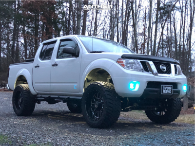 2014 Nissan Frontier - 20x10 -24mm - Anthem Off-Road Gunner - Suspension Lift 6" - 295/55R20