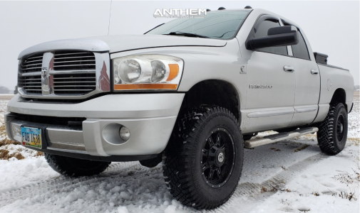 1 2006 Ram 2500 Dodge Rough Country Leveling Kit Anthem Instigator Black