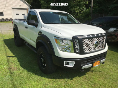 2017 Nissan Titan XD - 18x9 -12mm - Anthem Off-Road Instigator - Suspension Lift 2.5" - 35" x 12.5"