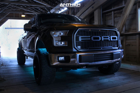 1 2015 F 150 Ford Leveling Kit Leveling Kit Anthem Gunner Matte Black