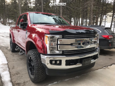 1 2017 F 250 Super Duty Ford Fox Suspension Lift 25in Anthem 711 Black