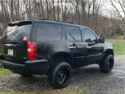 1 2008 Tahoe Chevrolet Supreme Suspension Lift 3in Anthem Gunner Machined Accents