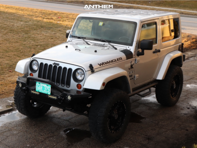 2012 Jeep Wrangler - 20x9 -12mm - Anthem Off-Road Aviator - Suspension Lift 4" - 35" x 12.5"