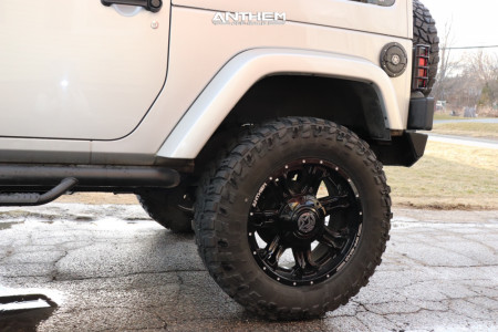 1 2012 Wrangler Jeep Skyjacker Suspension Lift 4in Anthem Aviator Black