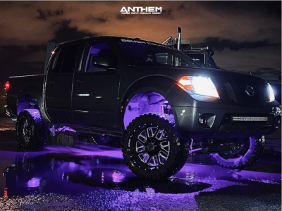 2016 Nissan Frontier - 20x10 -24mm - Anthem Off-Road Gunner - Suspension Lift 6" - 285/50R20