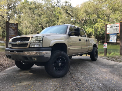 2005 Chevrolet Silverado 2500 - 18x9 -12mm - Anthem Off-Road Aviator - Suspension Lift 4.5" - 295/70R18