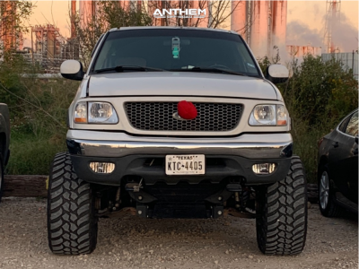 1 2001 F 150 Ford Rough Country Suspension Lift 10in Anthem Equalizer Black