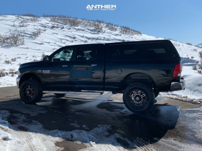1 2017 2500 Ram Rough Country Suspension Lift 25in Anthem Instigator Machined Black