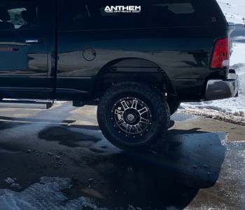 1 2017 2500 Ram Rough Country Suspension Lift 25in Anthem Instigator Machined Black