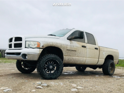 2003 Dodge Ram 3500 - 20x12 -44mm - Anthem Off-Road Aviator - Leveling Kit - 33" x 12.5"