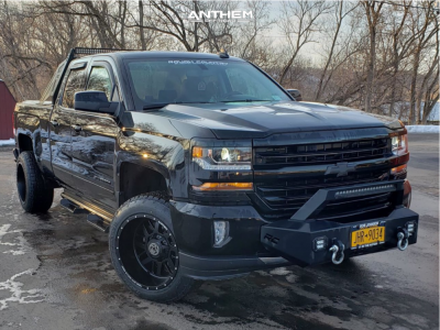 2018 Chevrolet Silverado 1500 - 20x12 -44mm - Anthem Off-Road Gunner - Leveling Kit - 275/55R20