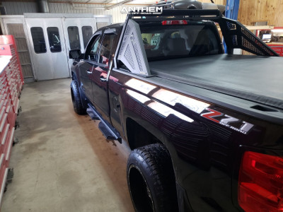 1 2018 Silverado 1500 Chevrolet Rough Country Suspension Lift 25in Anthem Gunner Matte Black