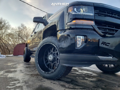 1 2018 Silverado 1500 Chevrolet Rough Country Suspension Lift 25in Anthem Gunner Matte Black