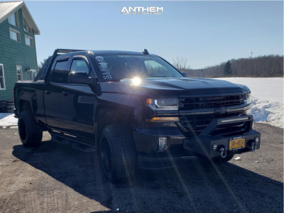 2018 Chevrolet Silverado 1500 - 20x12 -44mm - Anthem Off-Road Gunner - Leveling Kit - 275/55R20