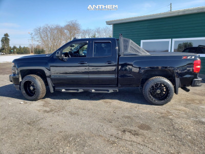 1 2018 Silverado 1500 Chevrolet Rough Country Suspension Lift 25in Anthem Gunner Matte Black