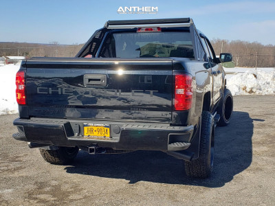 1 2018 Silverado 1500 Chevrolet Rough Country Suspension Lift 25in Anthem Gunner Matte Black