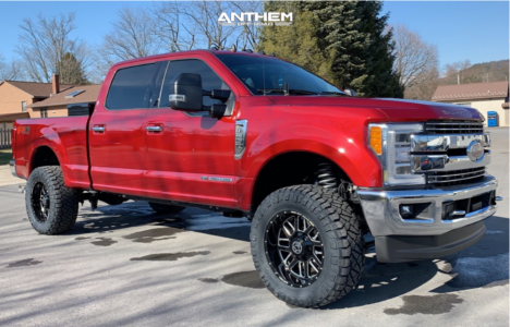2019 Ford F-250 Super Duty - 20x10 -24mm - Anthem Off-Road Gunner - Leveling Kit - 35" x 13.5"