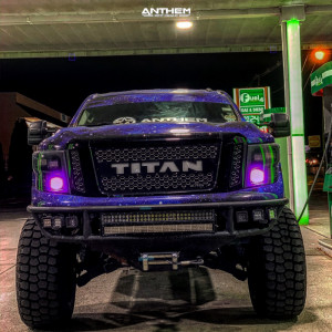 1 2017 Titan Nissan Rough Country Suspension Lift 10in Anthem Equalizer Black