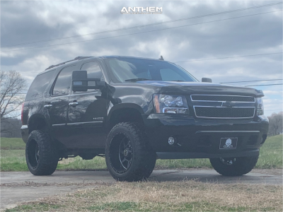 1 2008 Tahoe Chevrolet Supreme Suspension Lift 3in Anthem Gunner Machined Accents