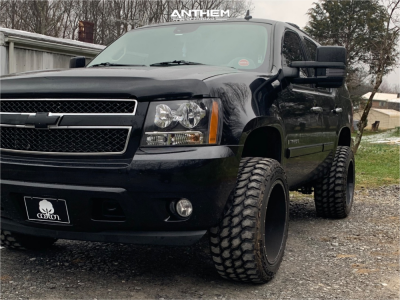 1 2008 Tahoe Chevrolet Supreme Suspension Lift 3in Anthem Gunner Machined Accents