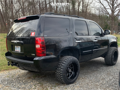 1 2008 Tahoe Chevrolet Supreme Suspension Lift 3in Anthem Gunner Machined Accents