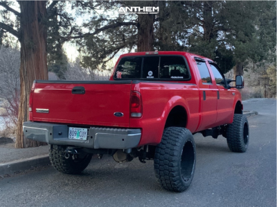 1 2007 F 350 Super Duty Ford Custom Suspension Lift 8in Anthem A751 Black