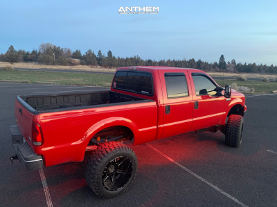 1 2007 F 350 Super Duty Ford Custom Suspension Lift 8in Anthem A751 Black