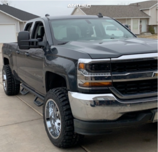 2018 Chevrolet Silverado 1500 - 20x12 -44mm - Anthem Off-Road Commander - Leveling Kit - 33" x 12.5"