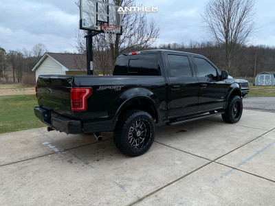 1 2016 F 150 Ford Motofab Leveling Kit Anthem Gunner Black