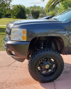 1 2010 Silverado 1500 Chevrolet Rough Country Suspension Lift 75in Anthem Off Road Aviator Matte Black