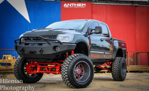1 2010 Titan Nissan Bulletproof Lifted 12in Anthem Off Road Equalizer Custom