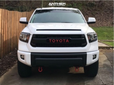 1 2017 Tundra Toyota Rough Country Suspension Lift 3in Anthem Off Road Defender Black