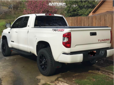 1 2017 Tundra Toyota Rough Country Suspension Lift 3in Anthem Off Road Defender Black