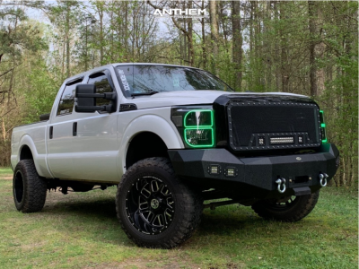2015 Ford F-250 Super Duty - 20x12 -44mm - Anthem Off-Road Gunner - Leveling Kit - 35" x 12.5"