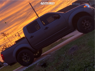 1 2019 Frontier Nissan Mixed Suspension Lift 7in Anthem Off Road Instigator Black Machined