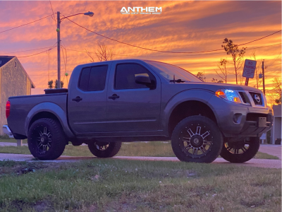 1 2019 Frontier Nissan Mixed Suspension Lift 7in Anthem Off Road Instigator Black Machined