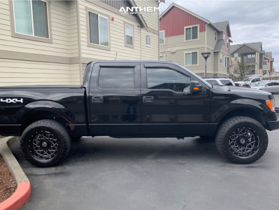 1 2013 F 150 Ford Rough Country Suspension Lift 25in Anthem Off Road Avenger Black