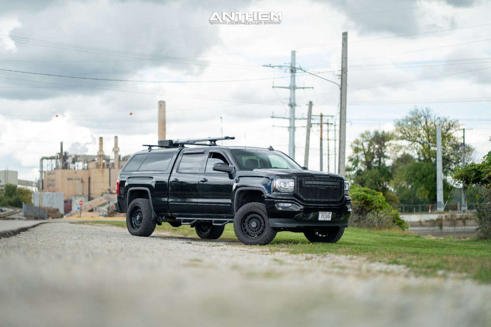 2017 GMC Sierra 1500 Wheel Offset Aggressive > 1" Outside Fender