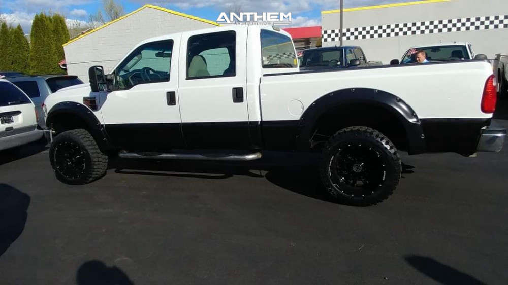 2 2008 F 350 Super Duty Ford 2 Inch Level Stock Anthem Off Road Equalizer Black