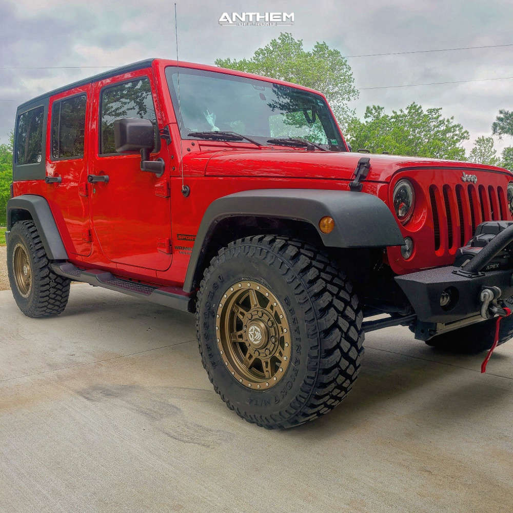 1 2016 Wrangler Jeep Unlimited Sport Stock Air Suspension Anthem Off Road Rogue Bronze