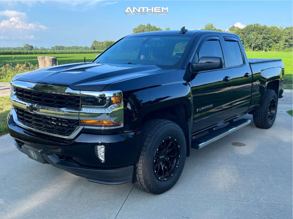 1 2016 Silverado 1500 Chevrolet Lt Rough Country Leveling Kit Anthem Off Road Talon Satin Black