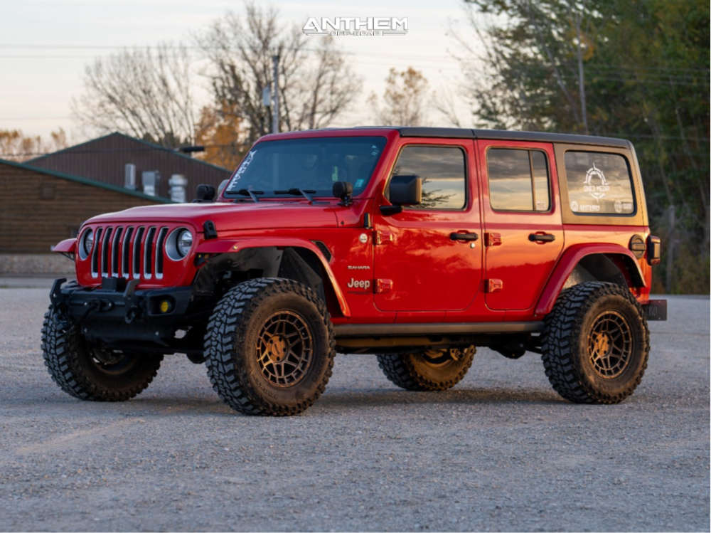 1 2021 Wrangler Jeep Unlimited Sahara Maxtrac Suspension Lift 25in Anthem Off Road Valor Matte Bronze