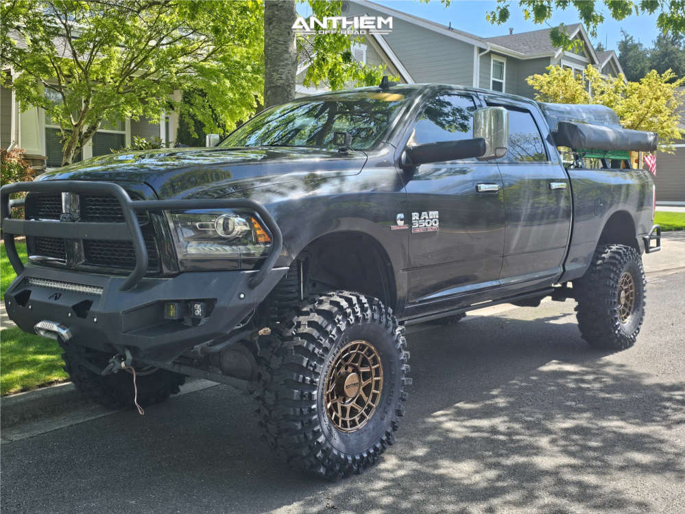 1 2016 3500 Ram Laramie Zone Suspension Lift 6in Anthem Off Road Valor Matte Bronze