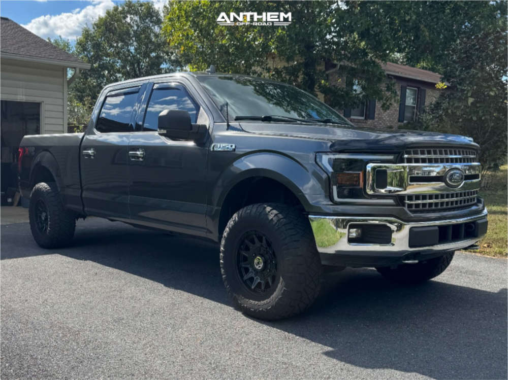 1 2018 F 150 Ford Xlt Fox Suspension Lift 25in Anthem Off Road Liberty Gloss Black