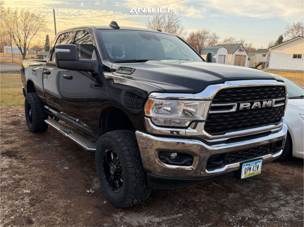 1 2024 2500 Ram Big Horn Unknown Suspension Lift 25in Anthem Off Road Equalizer Black Milled
